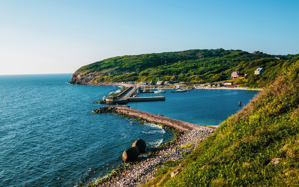 Hamme havn in Bornholm, Denmark