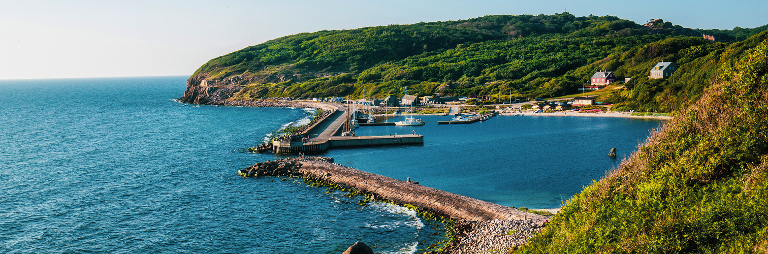 Hamme havn in Bornholm, Denmark