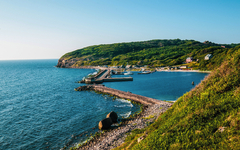 Hamme havn in Bornholm, Denmark