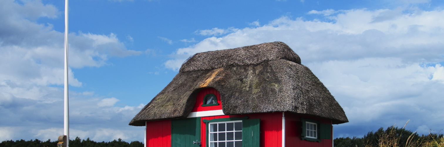 Strandhütte auf der dänischen Insel Ærø