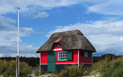 Strandhütte auf der dänischen Insel Ærø