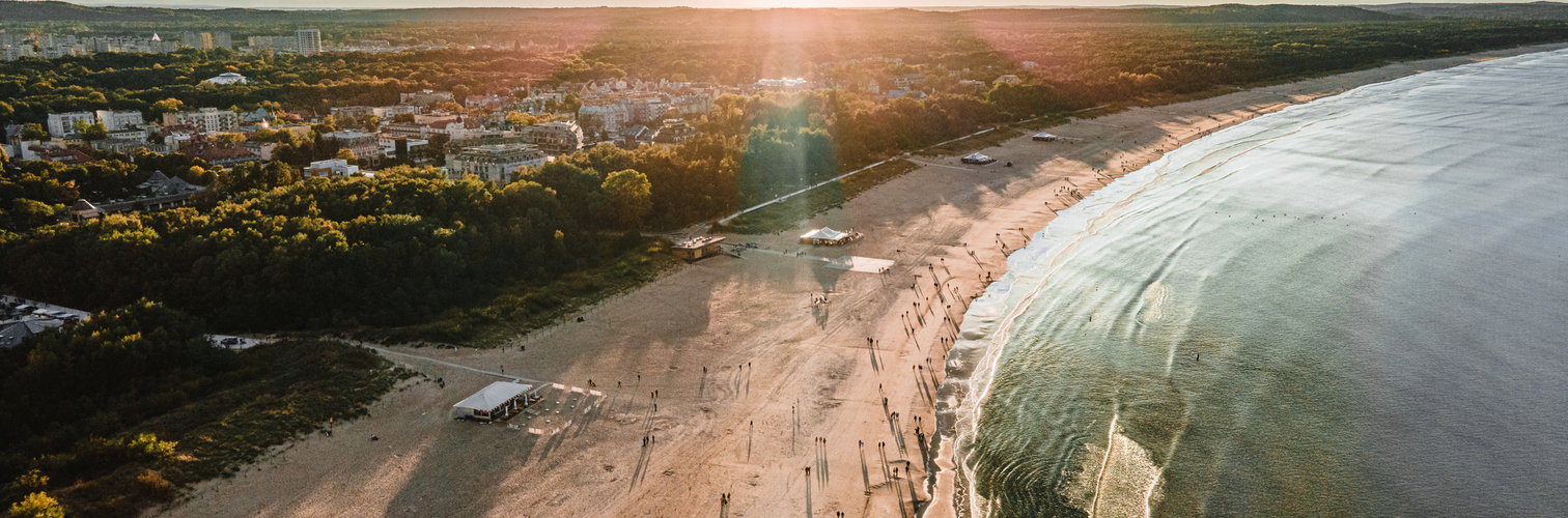 Swinemünde – Sonnenuntergang über dem polnischen Meer