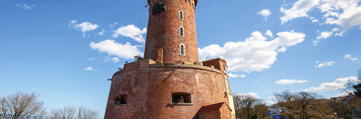 Harbor and the lighthouse in Kolobrzeg, Poland