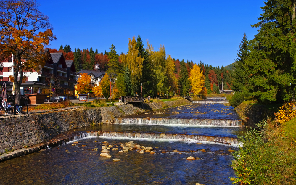 Spindlermühle im Riesengebirge in der Tschechischen Republik