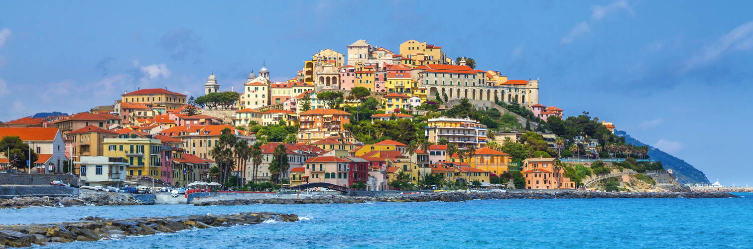 A coastal city of Imperia, Italian Rivera in the region of Ligur