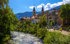 Bruneck im Südtiroler Pustertal, Italien