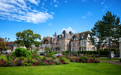 alte Häuser in Le Touquet im Norden Frankreichs