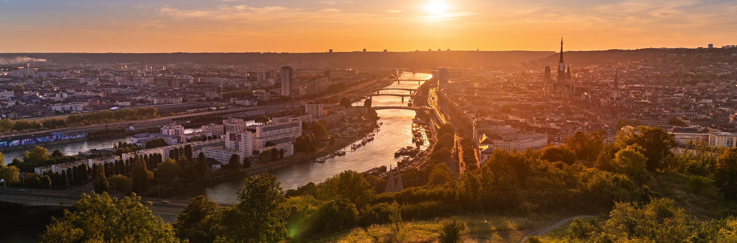 Blick auf Rouen