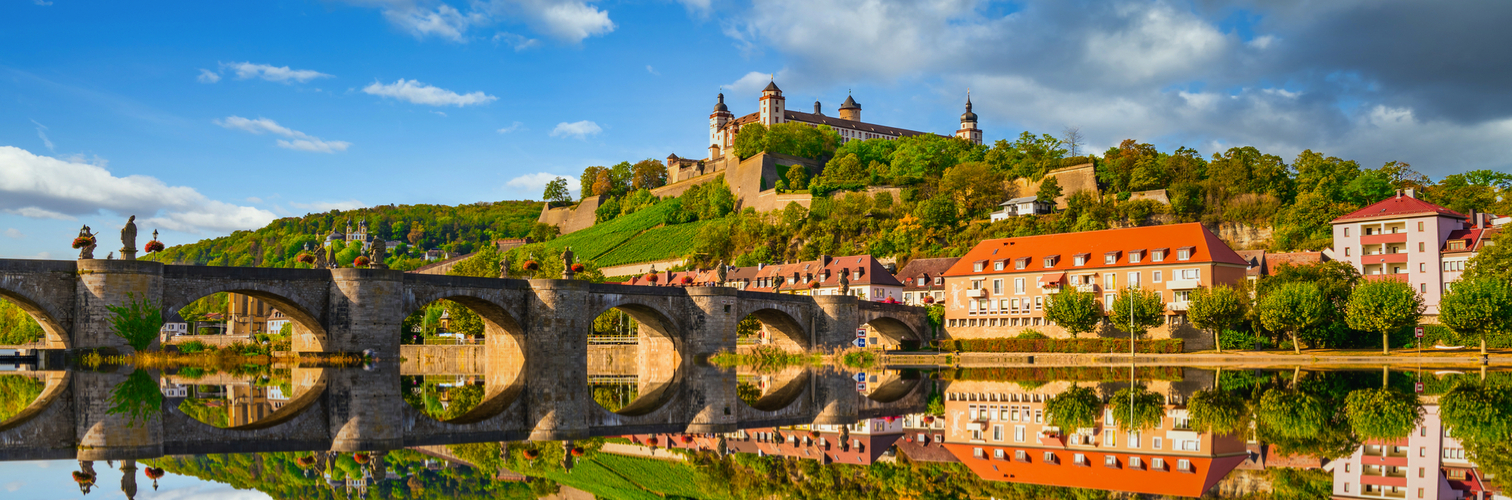 Festung Marienberg oberhalb von Würzburg in Unterfranken, Deutschland