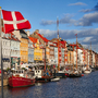 Copenhagen (Nyhavn district) in a sunny summer day