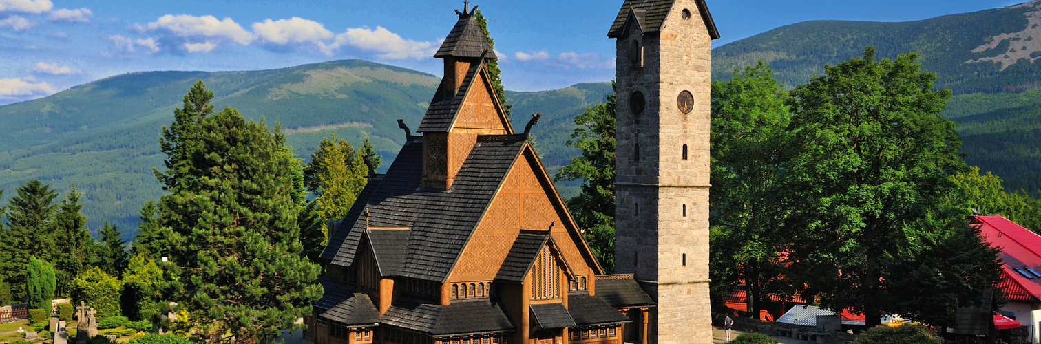 Vang stave church, Karpacz, Lower Silesian Voivodeship, Poland.