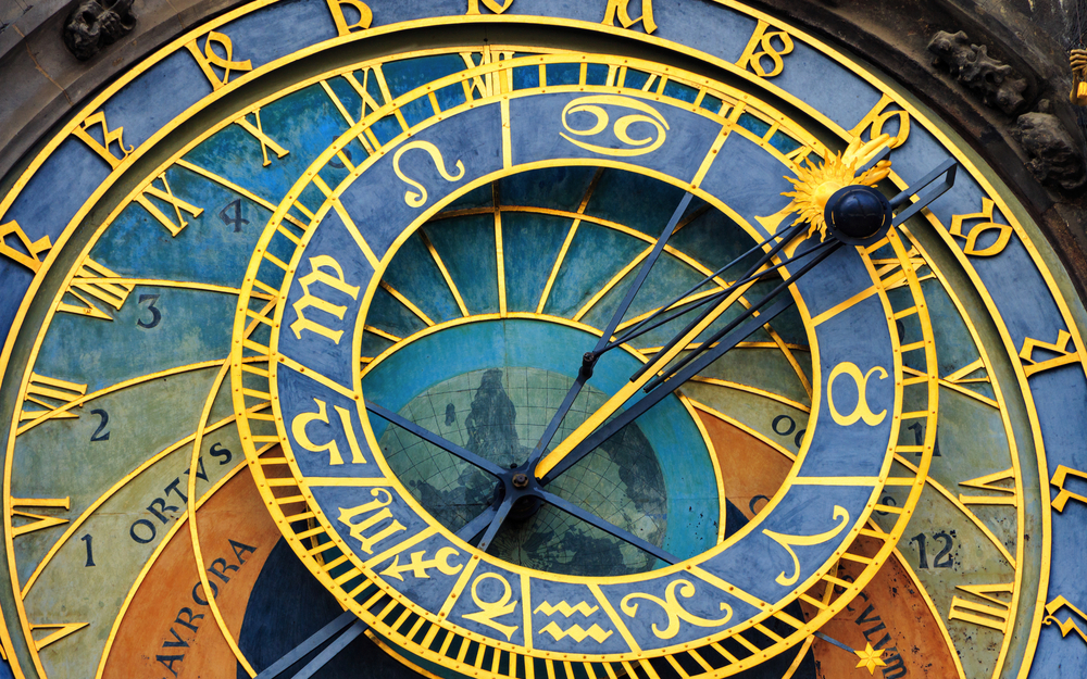 historische mittelalterliche astronomische Uhr auf dem Altstädter Ring in Prag