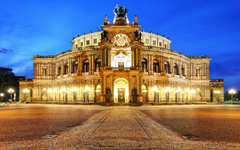 Semperoper in Dresden, Deutschland