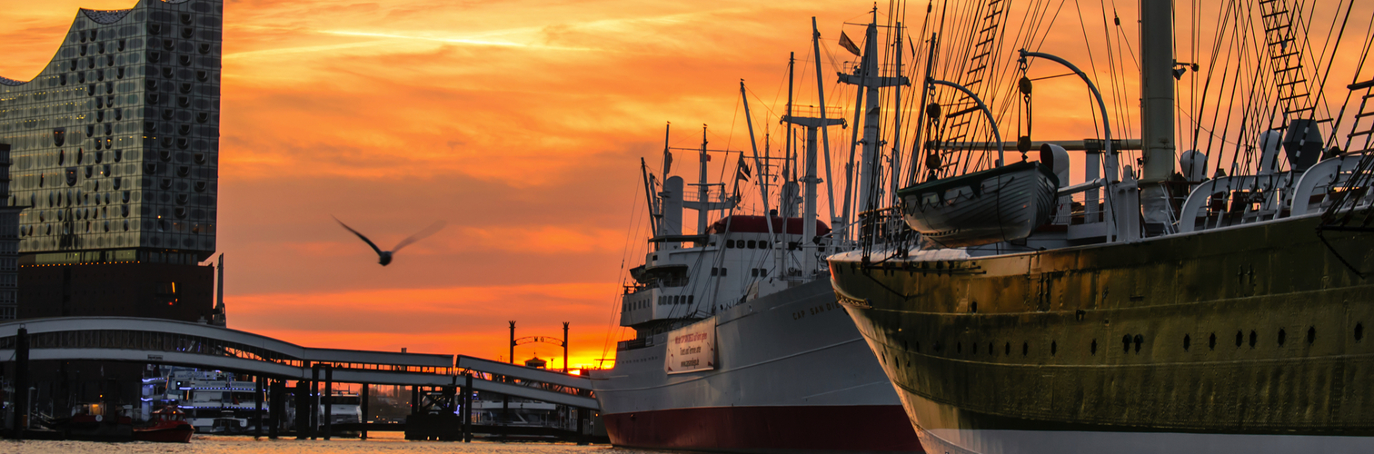 zwischen Alt und Neu am Hamburger Hafen
