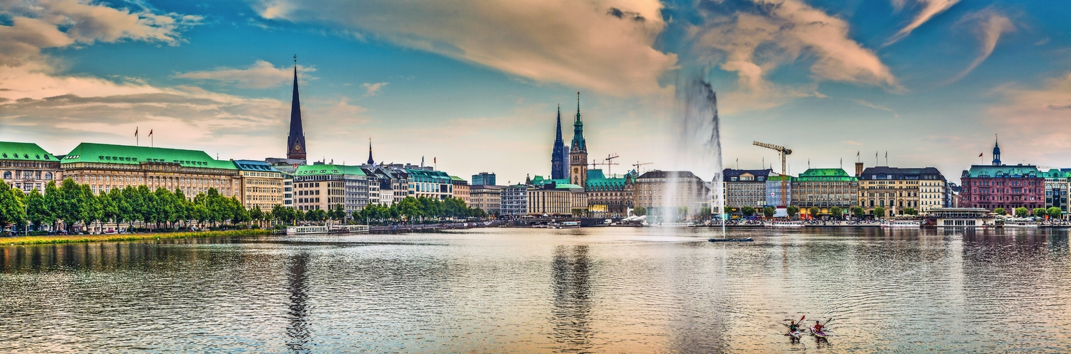 Binnenalster in Hamburg, Deutschland
