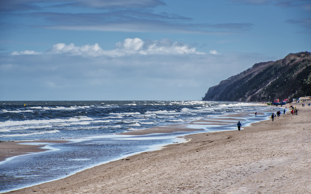 Kolberg Strand im Winter