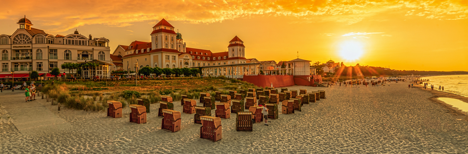 Ostseebad Binz im Sonnenuntergang
