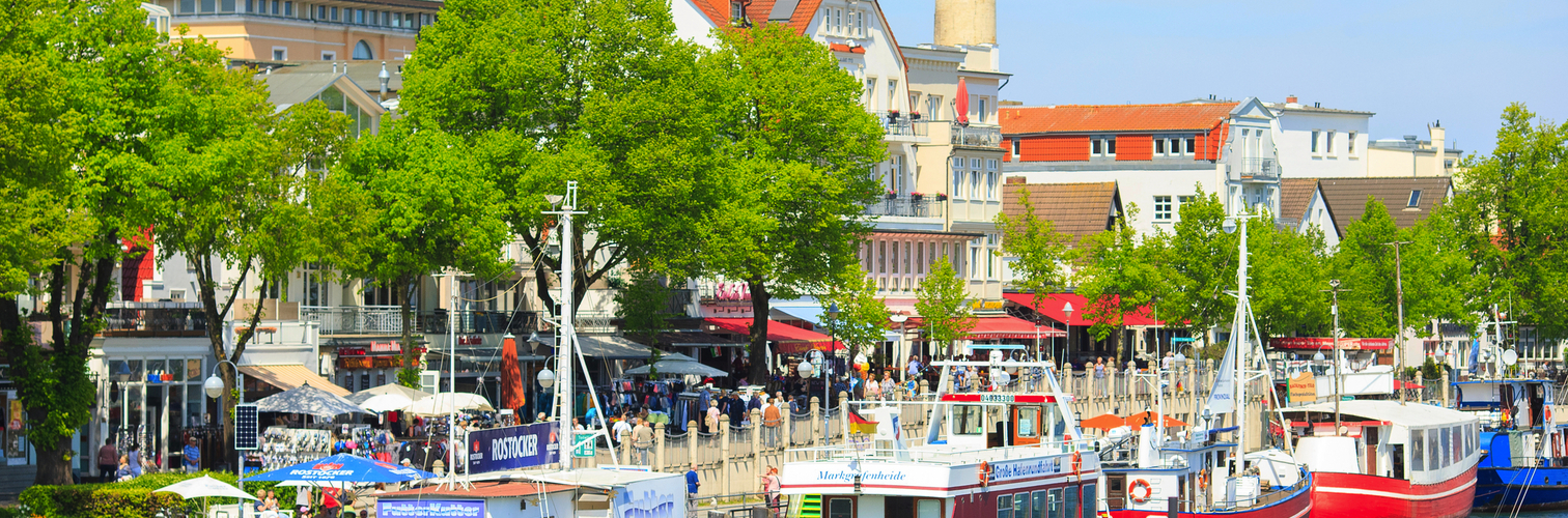 Warnemünde an der Ostseeküste