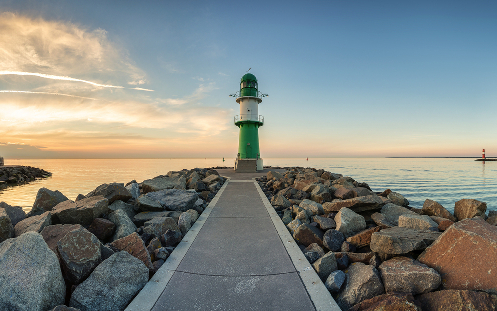 Westmole in Warnemünde