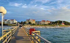 Seebrücke  von Kühlungsborn an der Ostsee, Deutschland