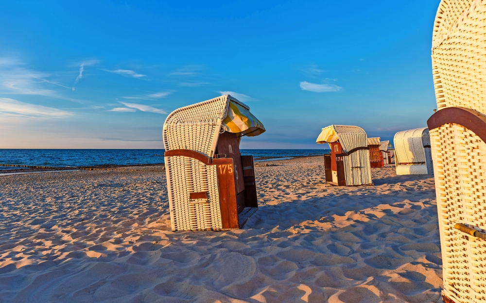 Strandkörbe in Kühlungsborn an der Ostsee, Deutschland