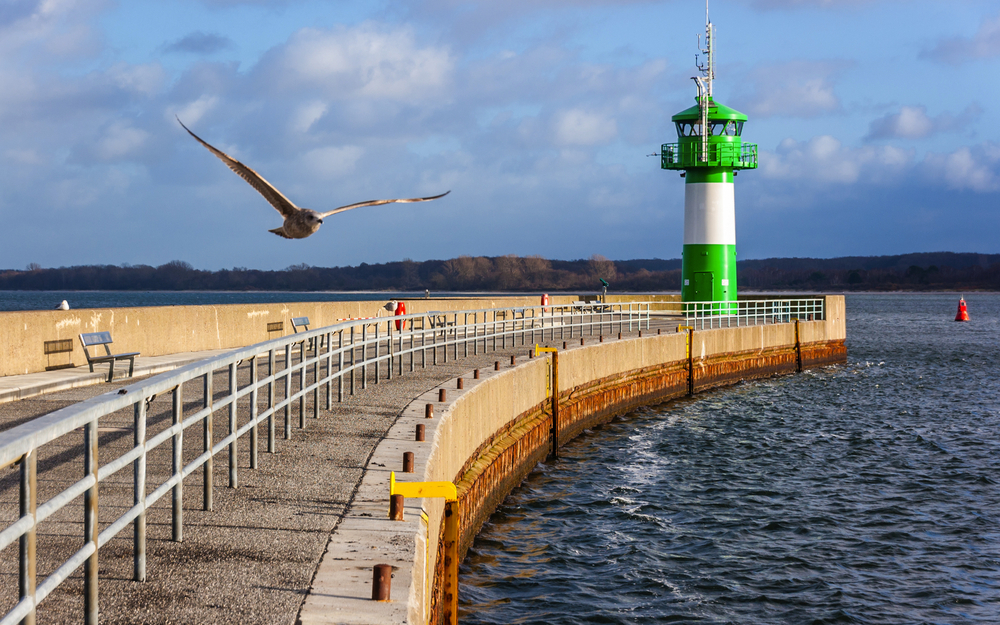 Molenfeuer Travemünde an der Ostsee, Deutschland