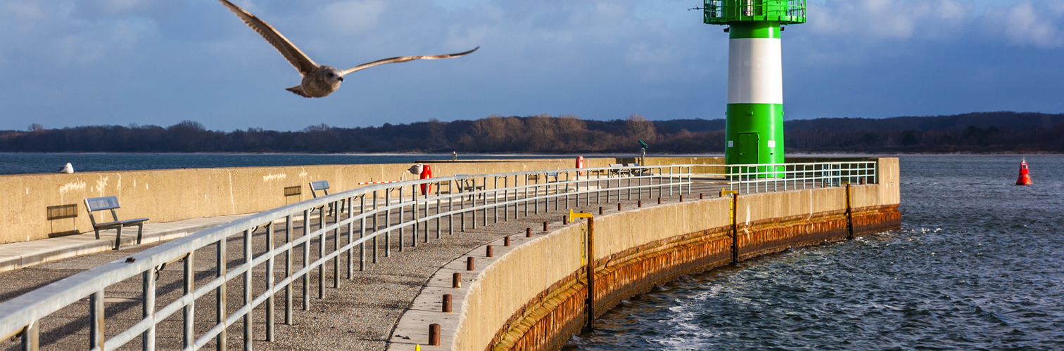 Molenfeuer Travemünde an der Ostsee, Deutschland