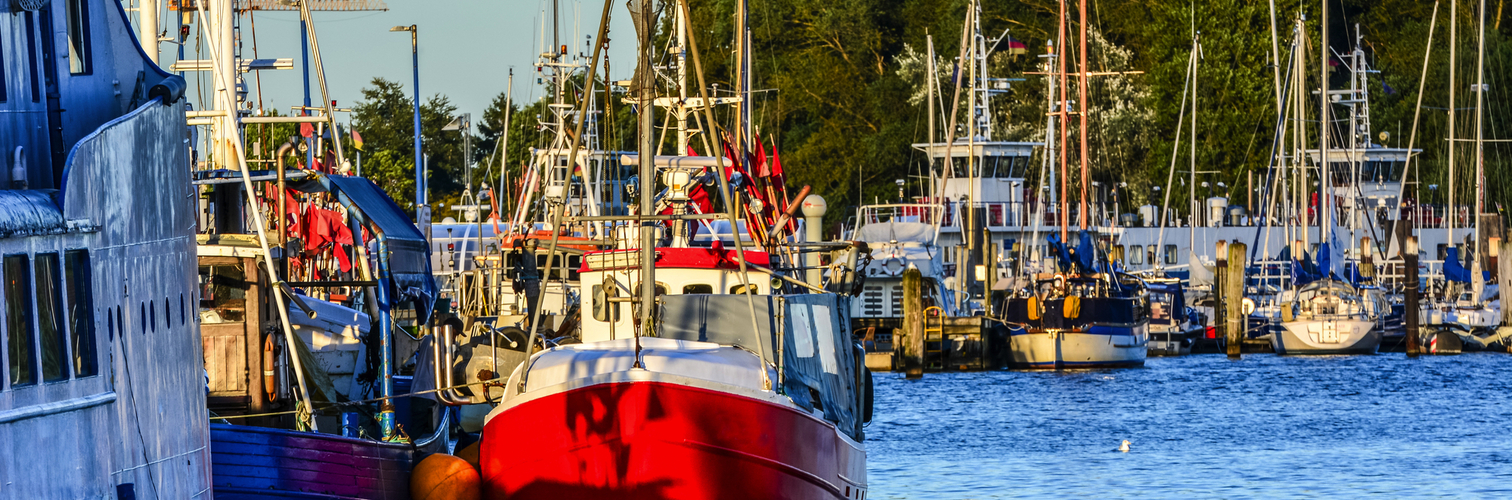 Fischerhafen in Travemünde an der Ostsee, Deutschland