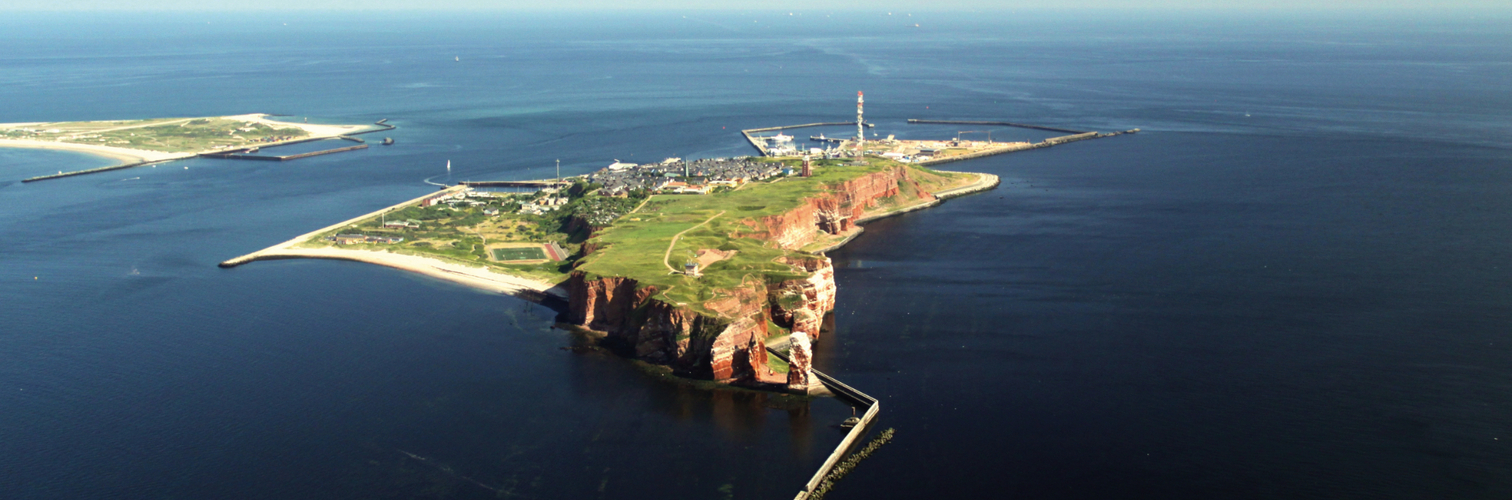 Aerial View of the Island of Heligoland