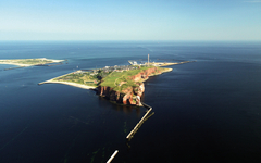 Aerial View of the Island of Heligoland
