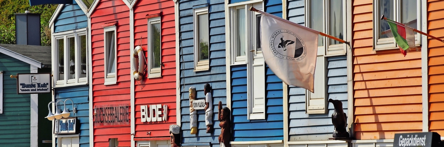 Hummerbuden auf Helgoland
