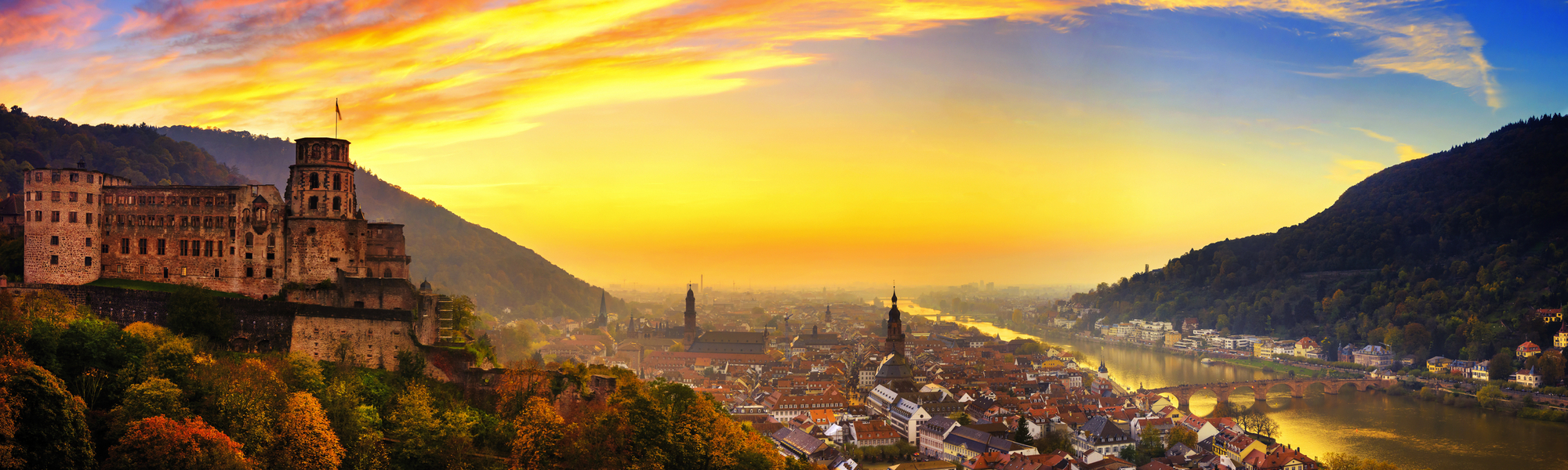 Romantisches Neckartal und Heidelberg