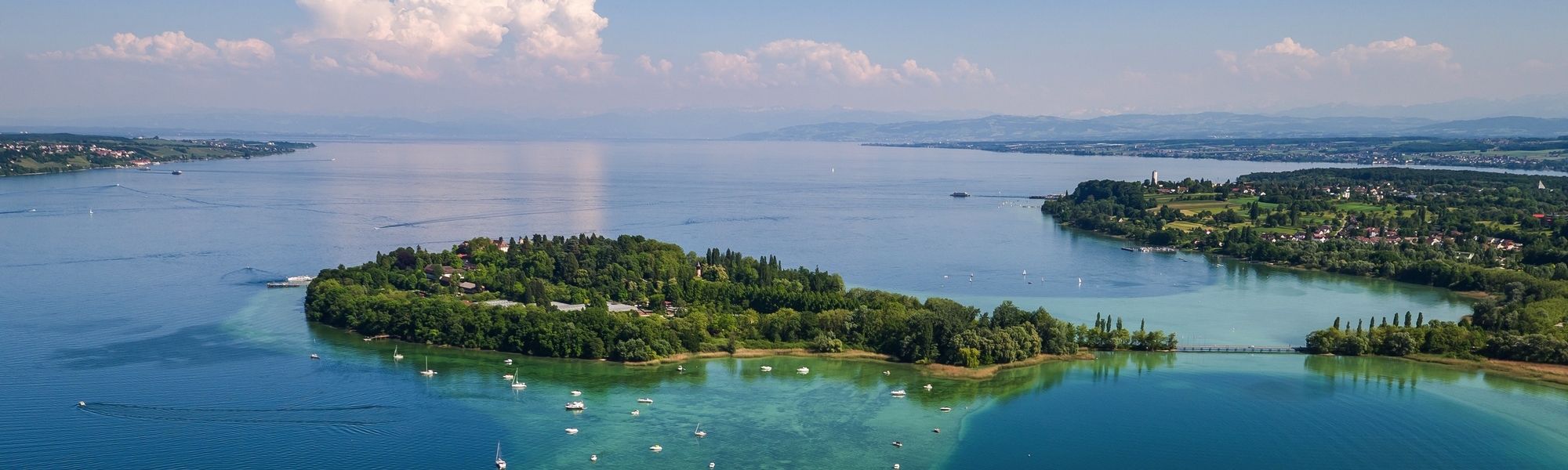 Bodensee mit Insel Mainau