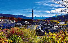 Blick vom Kalvarienberg über Bad Tölz