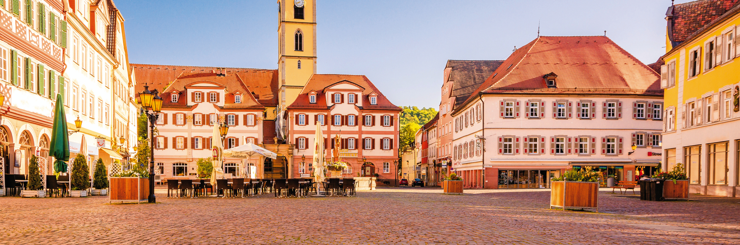 Beautiful scenic view of the old town in Bad Mergentheim - part 