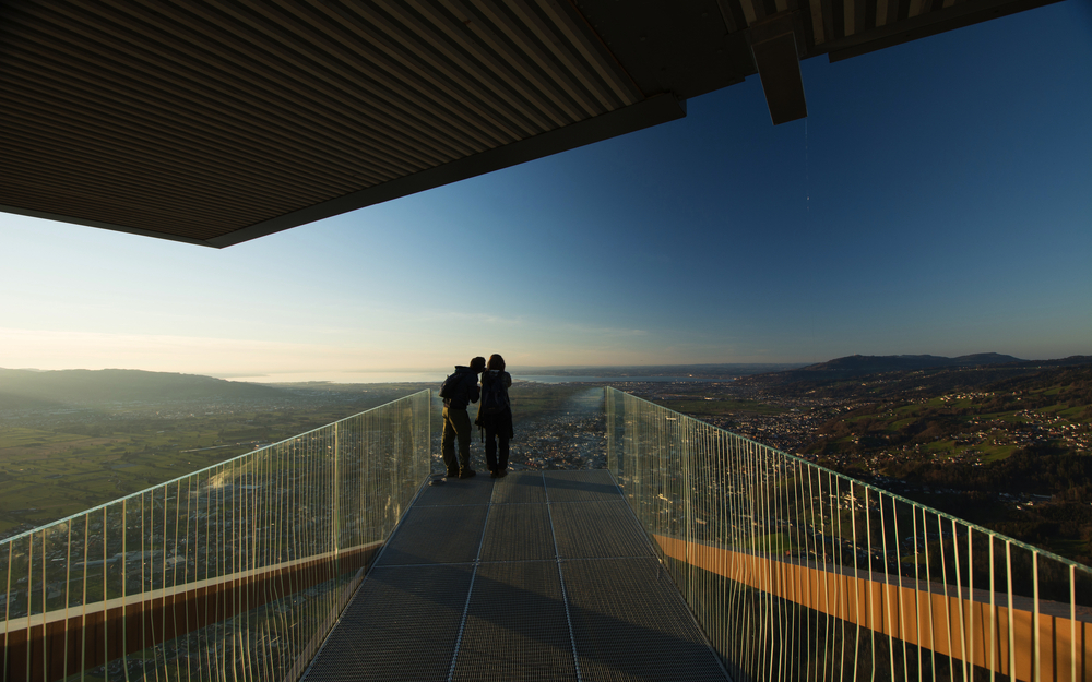 auf dem Karren bei Dornbirn mit Ausblick auf Bodensee