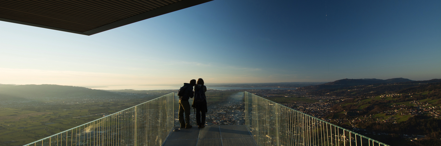 auf dem Karren bei Dornbirn mit Ausblick auf Bodensee
