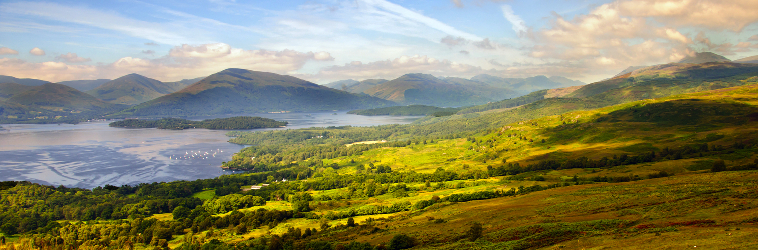 Loch Lomond in Schottland, Vereinigtes Königreich