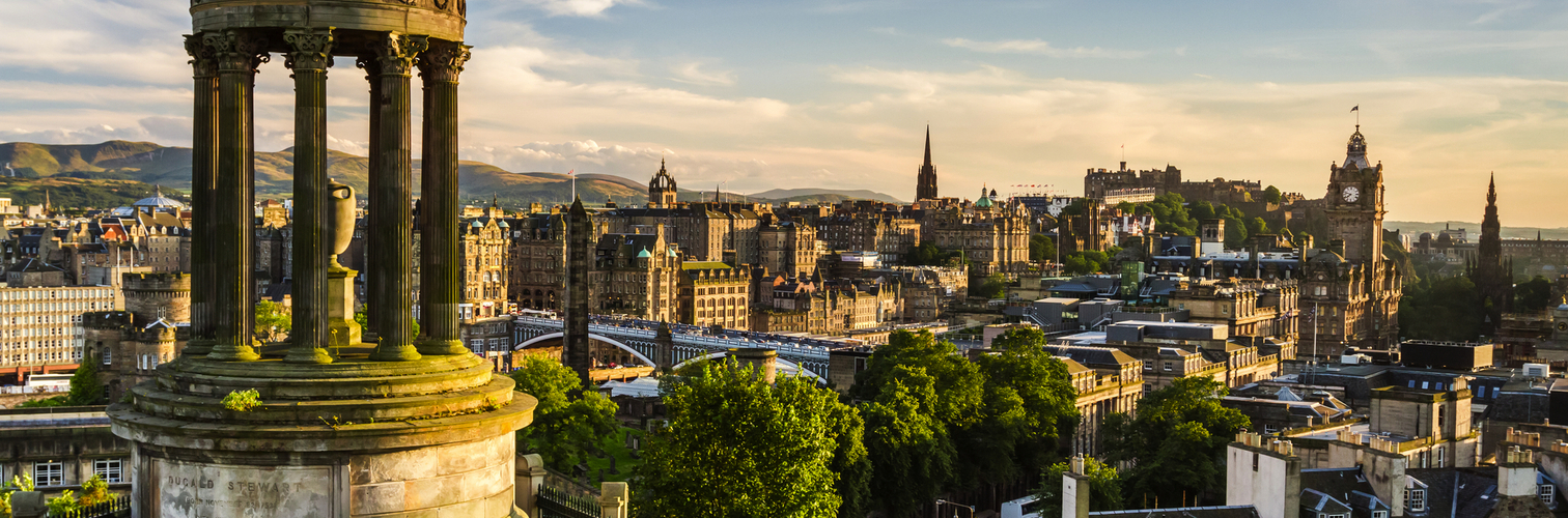Calton Hill in Edinburgh, Vereinigtes Königreich