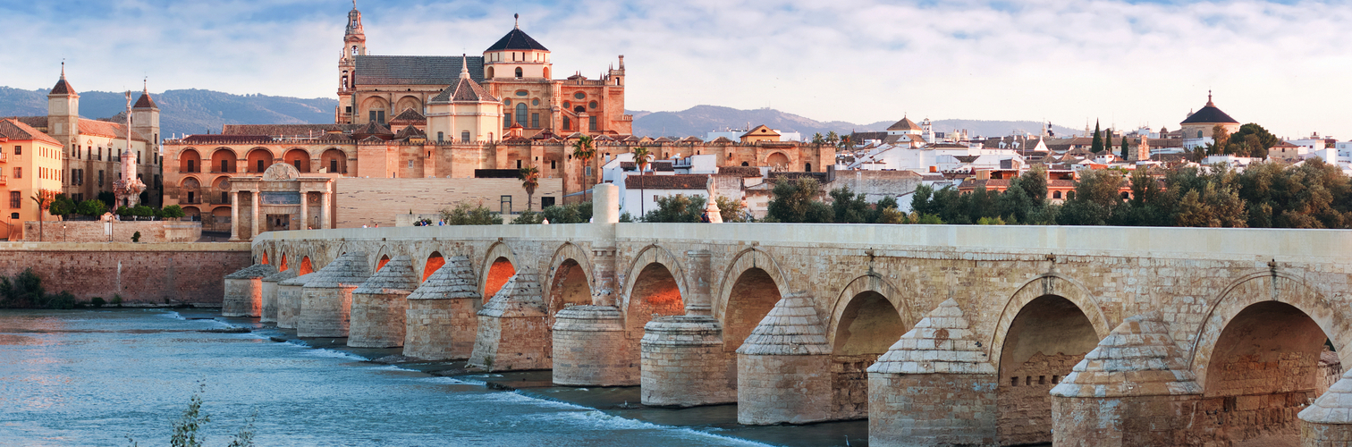 Roman Bridge and Guadalquivir river, Great Mosque, Cordoba, Spai