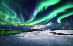 Polarlichter im Bottnischen Meerbusen
