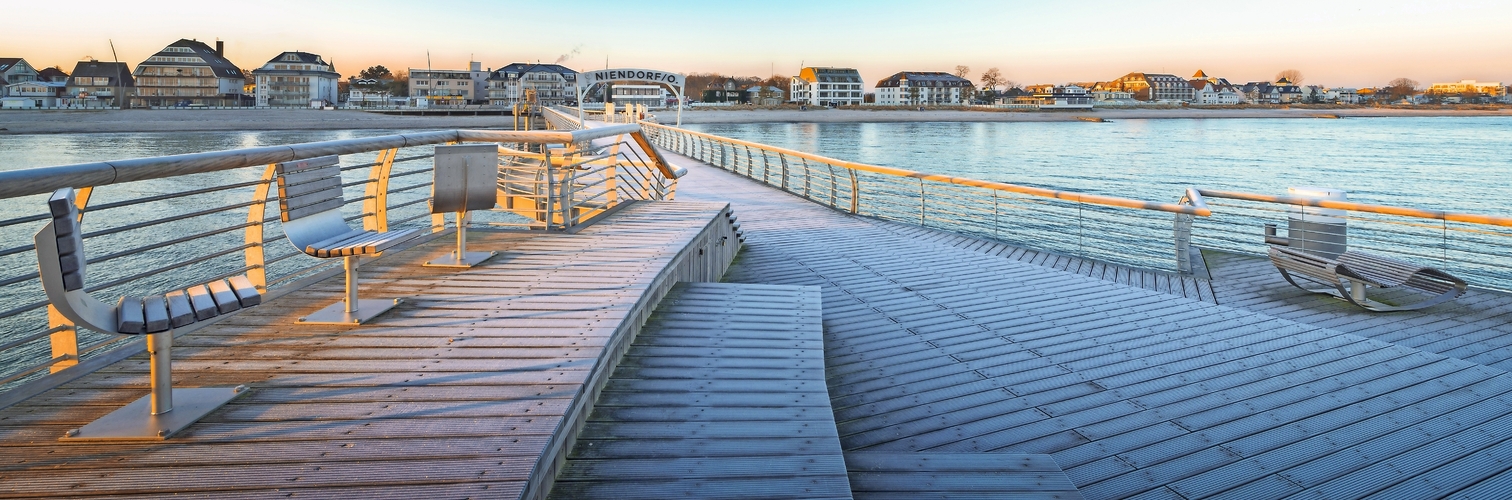 Seebrücke Niendorf am Timmendorfer Strand in Schleswig-Holstein, Deutschland