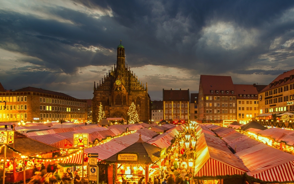 Christkindlmarkt in Nürnberg, Deutschland