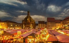 Christkindlmarkt in Nürnberg, Deutschland