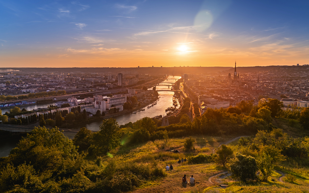 Blick auf Rouen