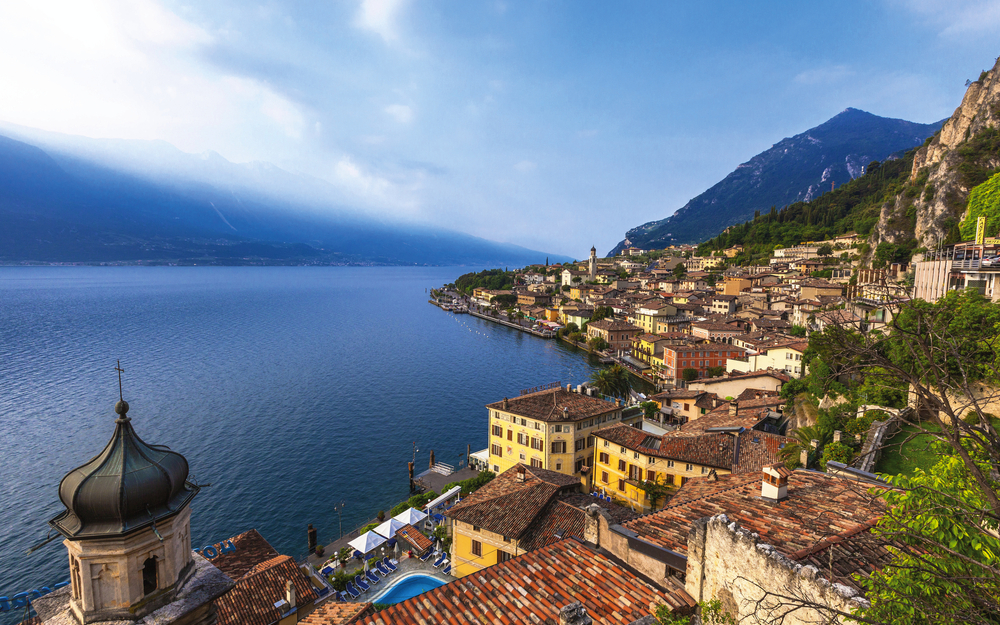 Beliebtes Reiseziel, Limone am Gardasee, Brescia, Lombardei, Ita