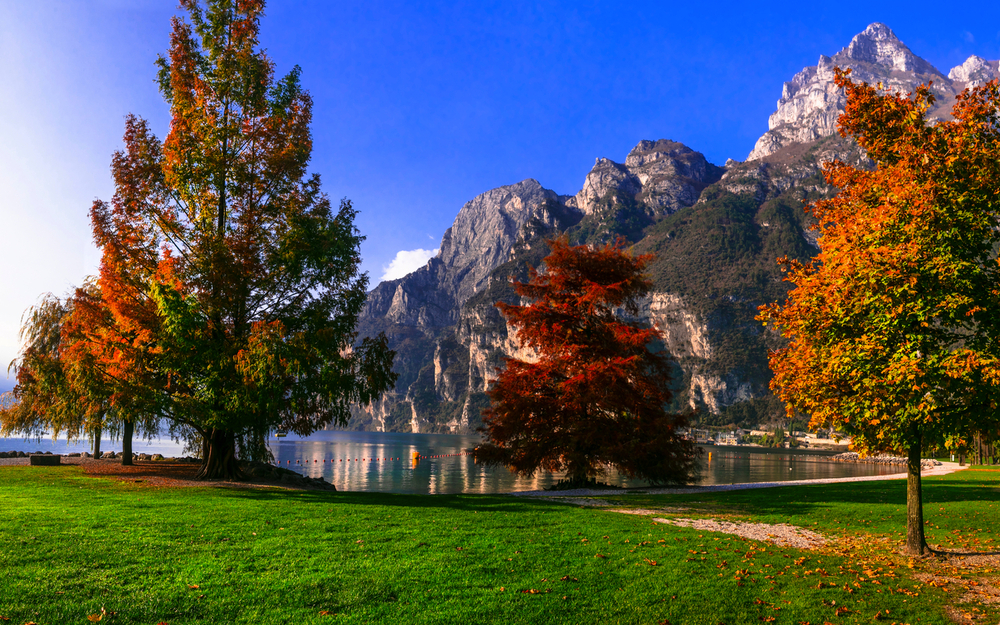 Herbst in Riva del Garda am Gardasee
