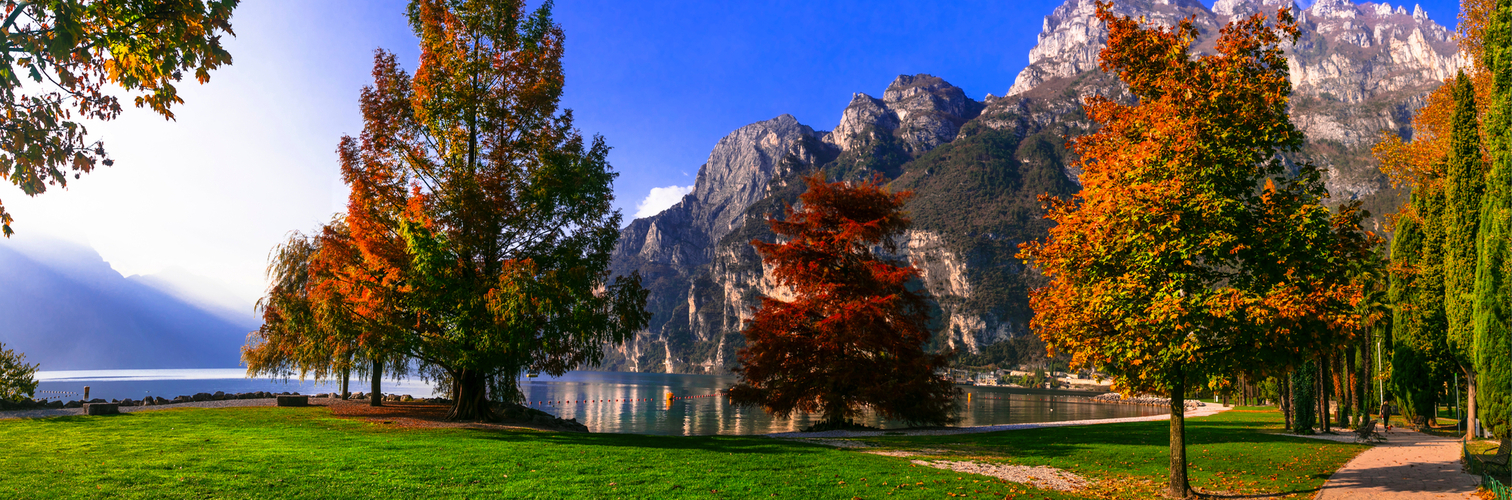 Herbst in Riva del Garda am Gardasee