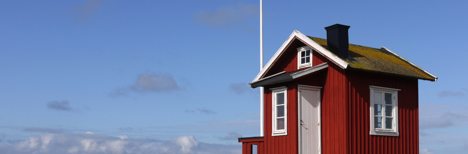 Lotsenhaus auf der Schäreninsel Vrångö an der schwedischen Westküste