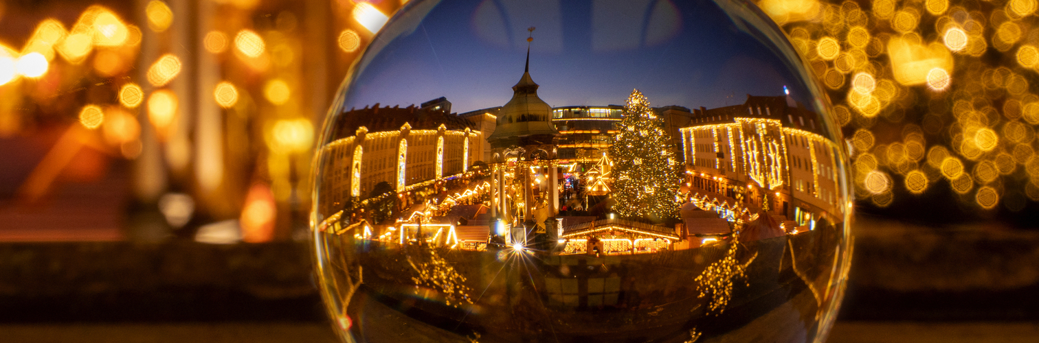 Magdeburger Weihnachtsmarkt in der Lichterkugel